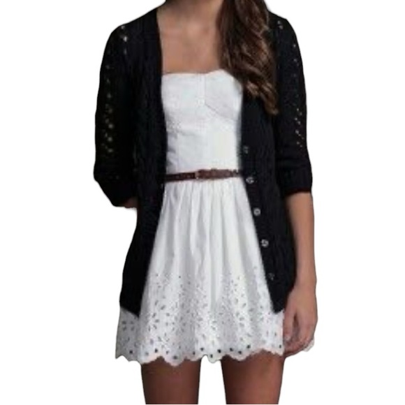 Hollister Dresses & Skirts - Hollister White Strapless Mini Dress Size Small